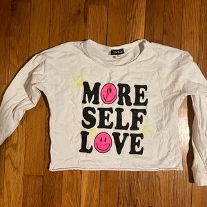 White Long Sleeve Graphic Tee